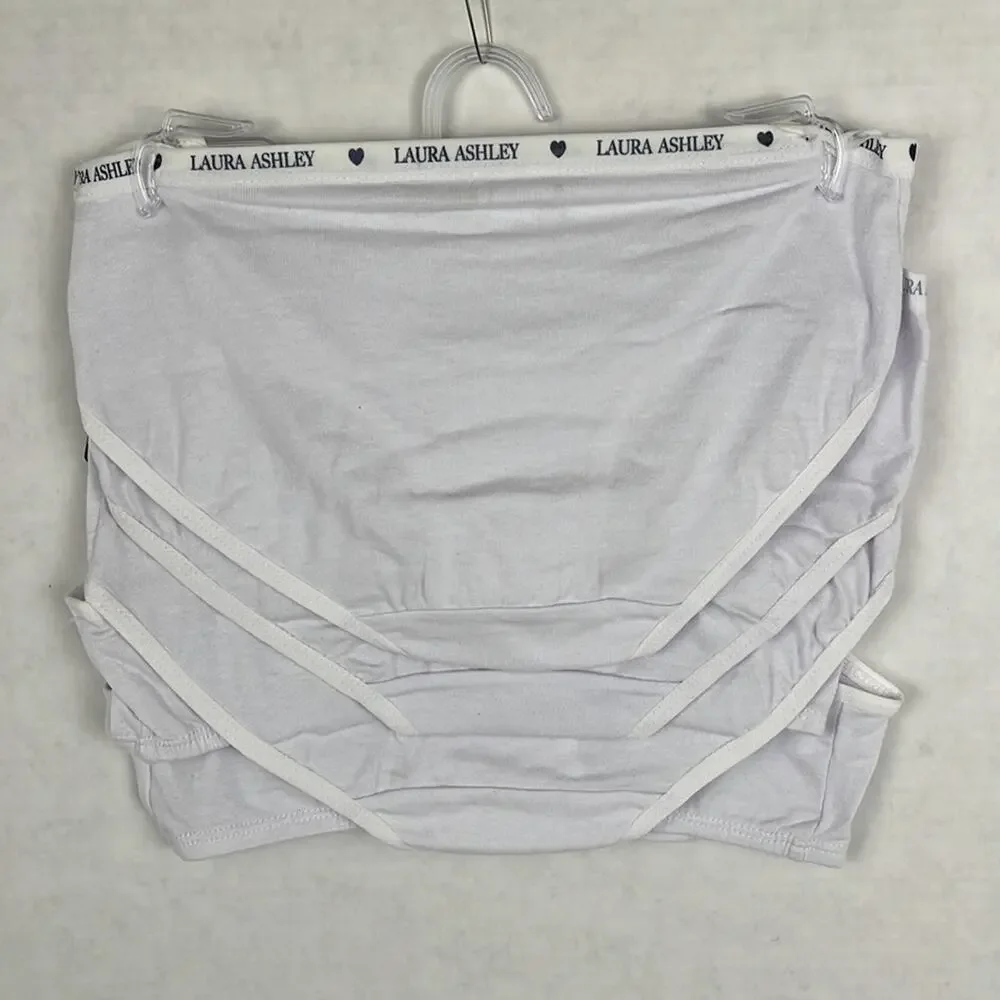 Laura Ashley Girl’s Underwear Size XS 5 Pack Mix & Match Set White Tag Free